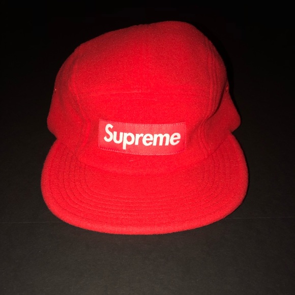 supreme fleece pullcord camp cap